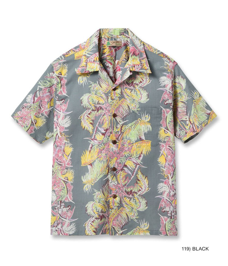 SS39503 / SUNSURF COTTON × LINEN SLUBYARN OPEN SHIRT “COCO PALMS”