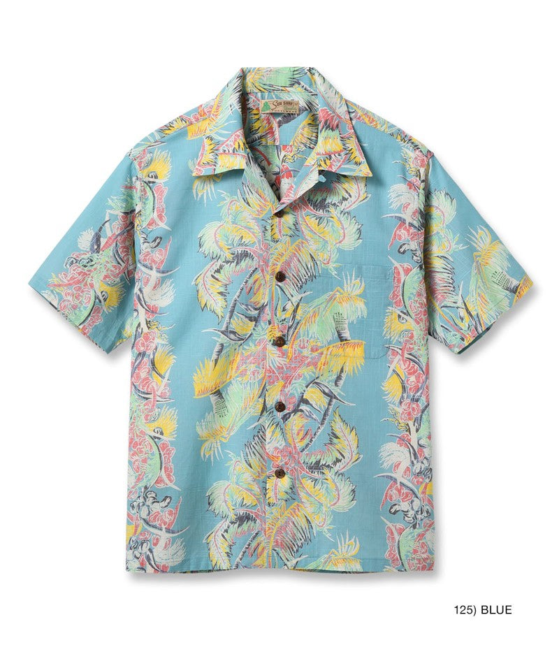 SS39503 / SUNSURF COTTON × LINEN SLUBYARN OPEN SHIRT “COCO PALMS”