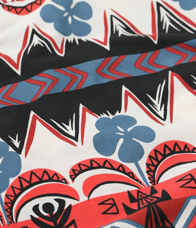 SS39504 / SUNSURF COTTON BROAD OPEN SHIRT “TROPICAL WOODCUT”