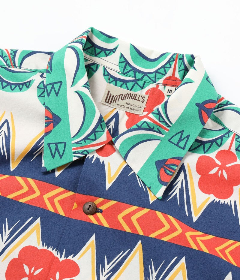 SS39504 / SUNSURF COTTON BROAD OPEN SHIRT “TROPICAL WOODCUT”