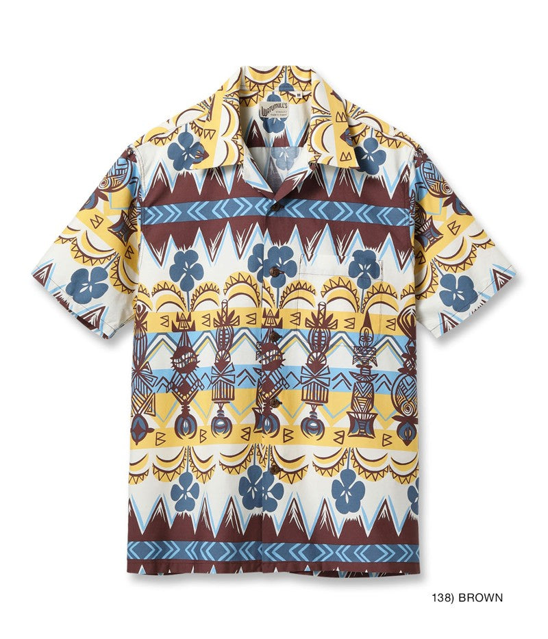 SS39504 / SUNSURF COTTON BROAD OPEN SHIRT “TROPICAL WOODCUT”