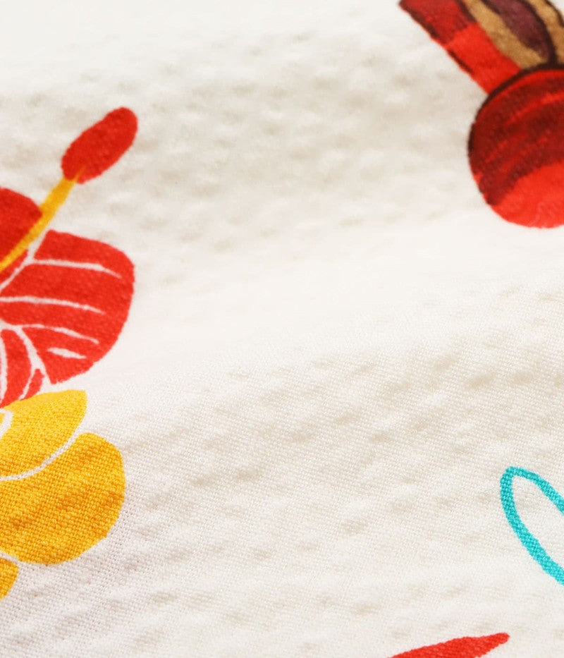 SS39537 / SUNSURF COTTON SEERSUCKER OPEN SHIRT “TRIP TO HAWAII” by 柳原良平 with MOOKIE