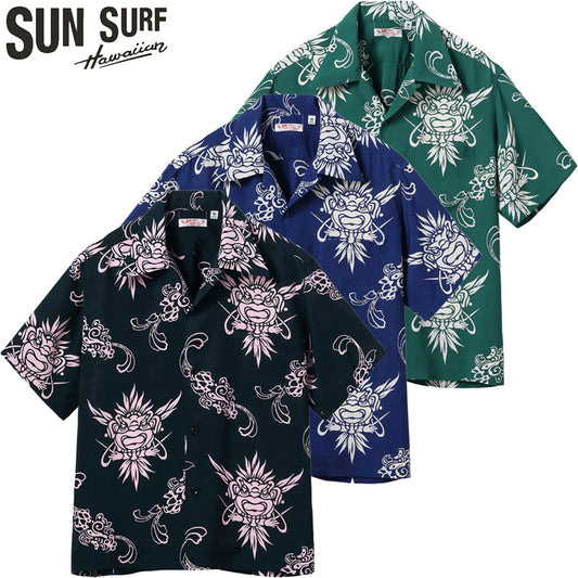 SS39611 / SUNSURF RAYON HAWAIIAN SHIRT “INCARNATION OF GOD”