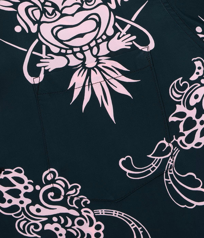 SS39611 / SUNSURF RAYON HAWAIIAN SHIRT “INCARNATION OF GOD”