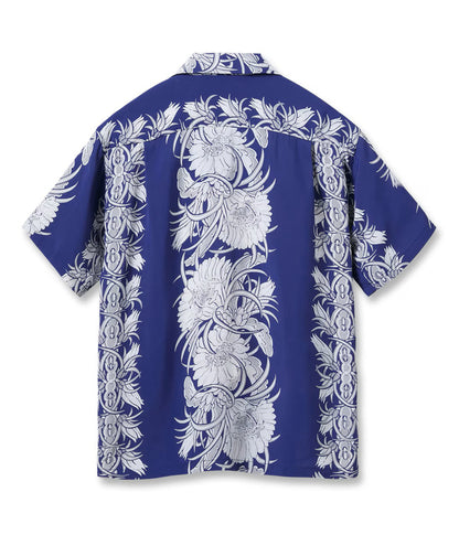 SS39612 / SUNSURF RAYON HAWAIIAN SHIRT “NIGHT BLOOMING CEREUS BORDER”