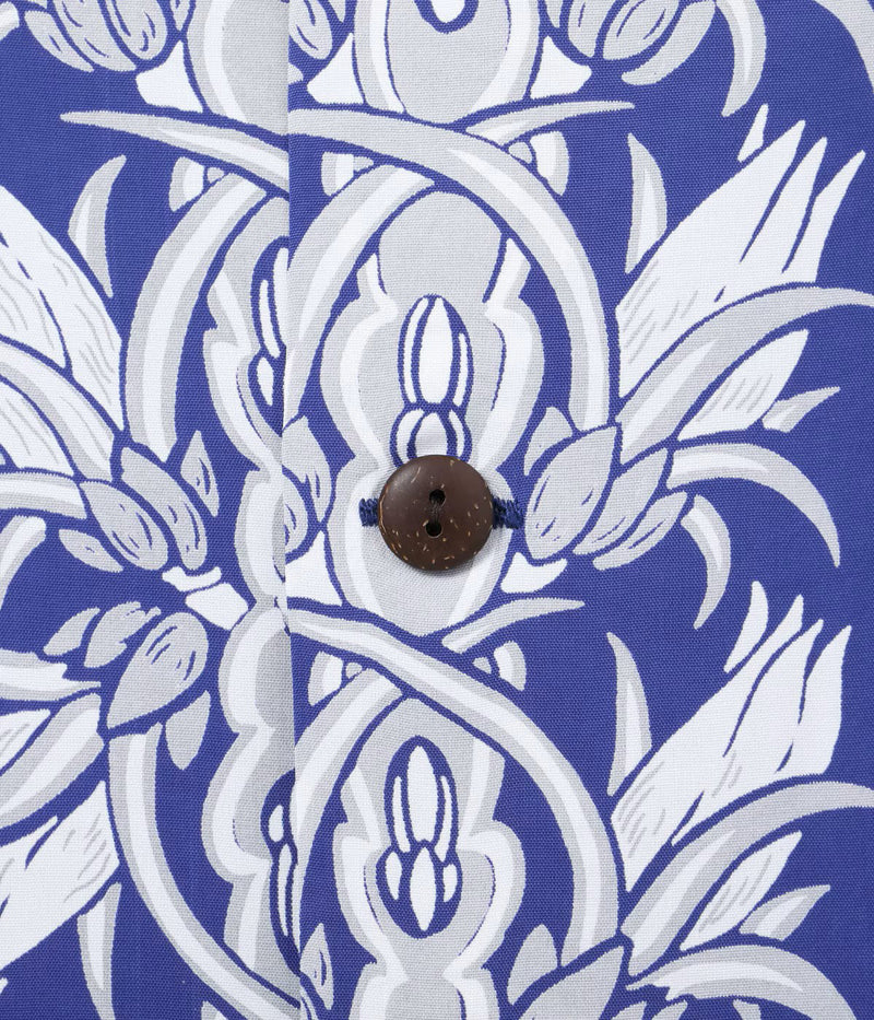 SS39612 / SUNSURF RAYON HAWAIIAN SHIRT “NIGHT BLOOMING CEREUS BORDER”