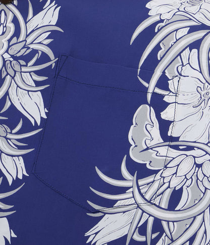 SS39612 / SUNSURF RAYON HAWAIIAN SHIRT “NIGHT BLOOMING CEREUS BORDER”