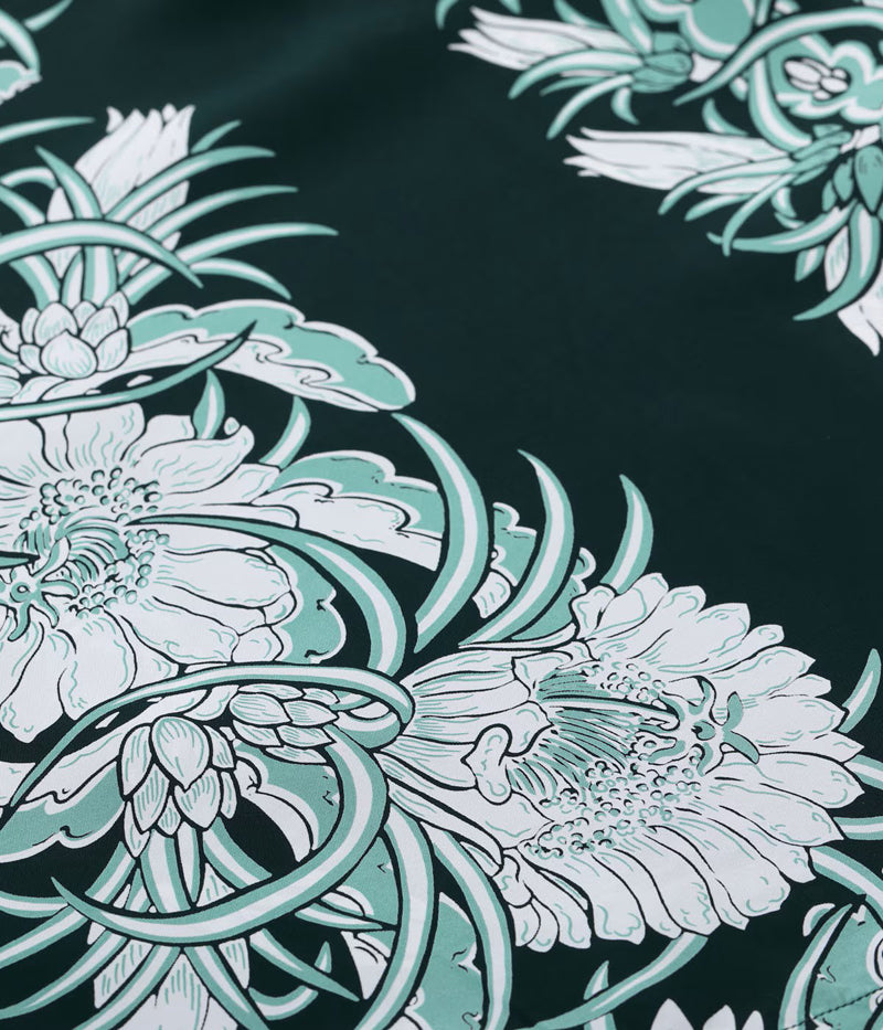 SS39612 / SUNSURF RAYON HAWAIIAN SHIRT “NIGHT BLOOMING CEREUS BORDER”