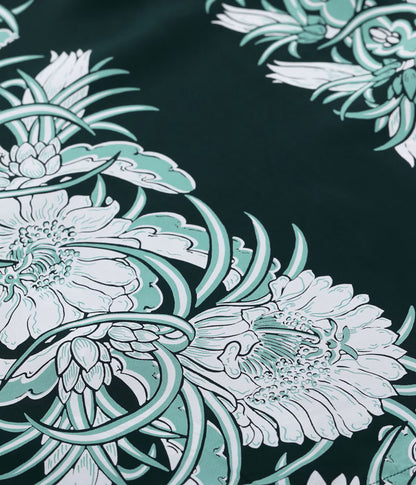 SS39612 / SUNSURF RAYON HAWAIIAN SHIRT “NIGHT BLOOMING CEREUS BORDER”