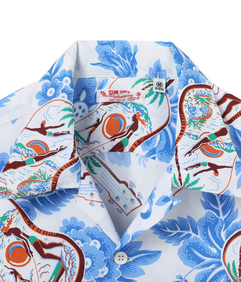 SS39613 / SUNSURF RAYON HAWAIIAN SHIRT “UKULELE MELODY”