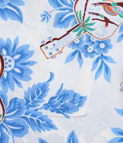 SS39613 / SUNSURF RAYON HAWAIIAN SHIRT “UKULELE MELODY”