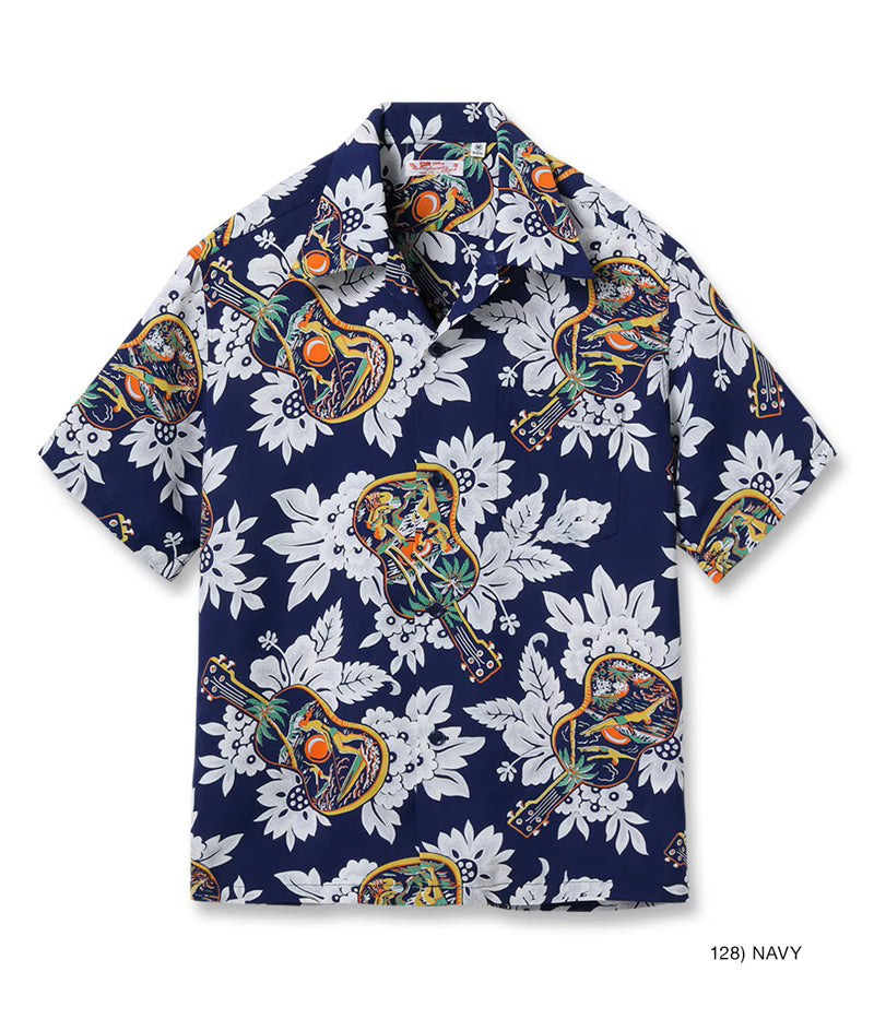 SS39613 / SUNSURF RAYON HAWAIIAN SHIRT “UKULELE MELODY”