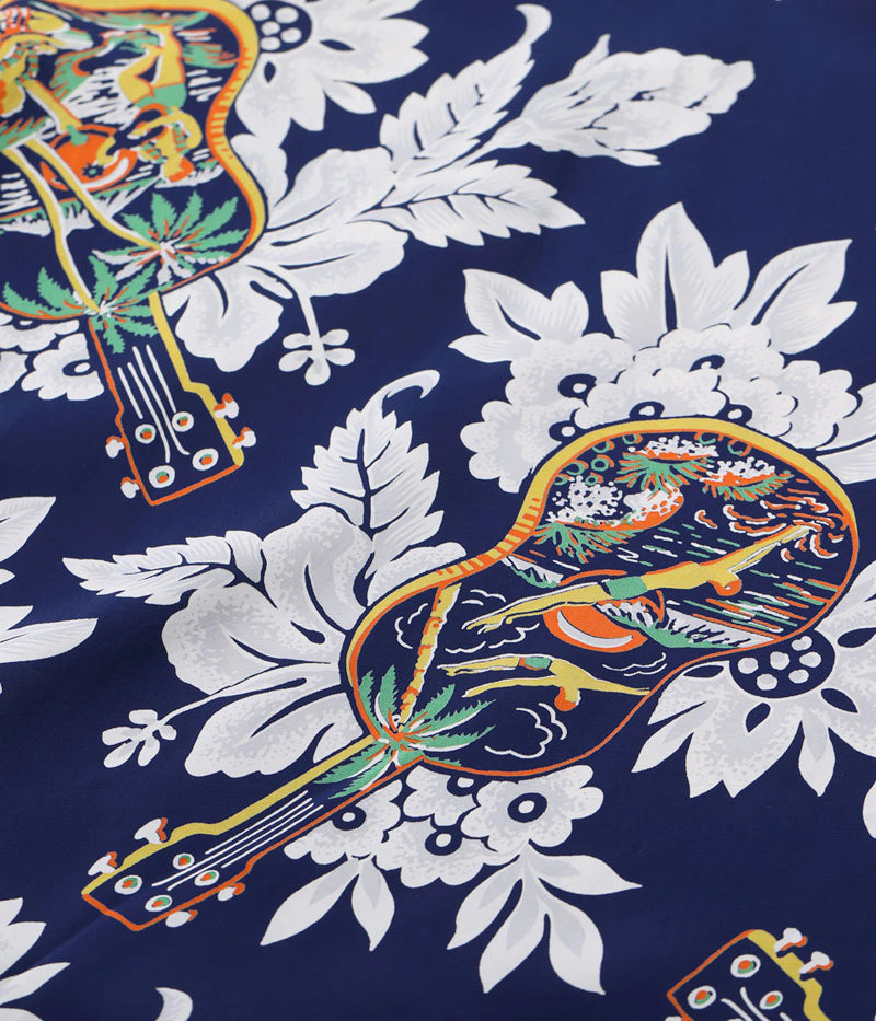 SS39613 / SUNSURF RAYON HAWAIIAN SHIRT “UKULELE MELODY”