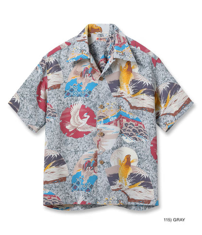 SS39614 / SUNSURF RAYON HAWAIIAN SHIRT “JAPANESE QUAINT DESIGN”