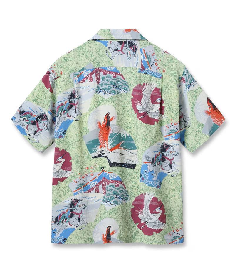 SS39614 / SUNSURF RAYON HAWAIIAN SHIRT “JAPANESE QUAINT DESIGN”