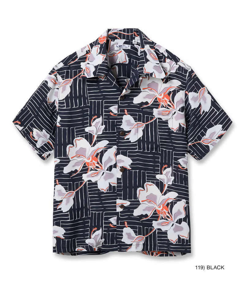 SS39615 / SUNSURF RAYON HAWAIIAN SHIRT “WHITE GINGER”