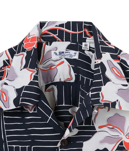 SS39615 / SUNSURF RAYON HAWAIIAN SHIRT “WHITE GINGER”
