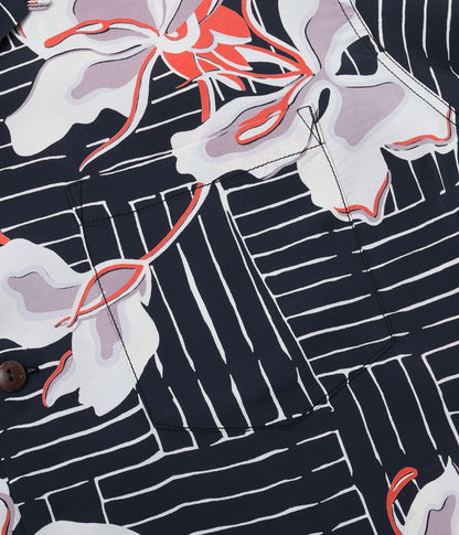 SS39615 / SUNSURF RAYON HAWAIIAN SHIRT “WHITE GINGER”