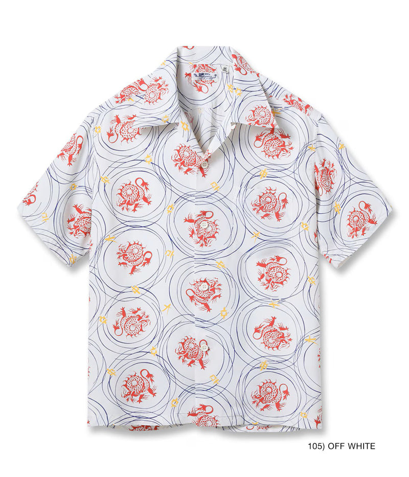 SS39617 / SUNSURF RAYON HAWAIIAN SHIRT “DRAGON GRID” – Klaxon