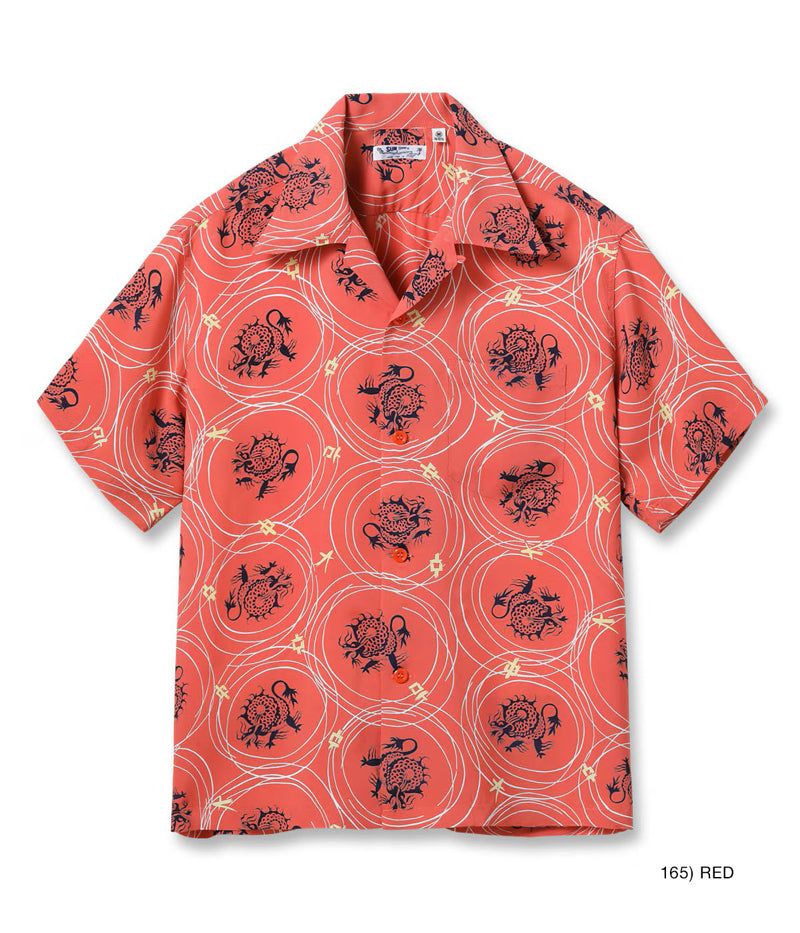 SS39617 / SUNSURF RAYON HAWAIIAN SHIRT “DRAGON GRID” – Klaxon