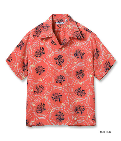 SS39617 / SUNSURF RAYON HAWAIIAN SHIRT “DRAGON GRID”