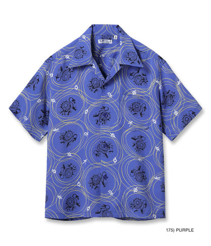 SS39617 / SUNSURF RAYON HAWAIIAN SHIRT “DRAGON GRID”