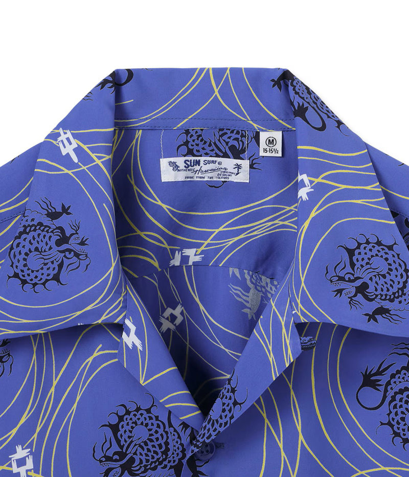 SS39617 / SUNSURF RAYON HAWAIIAN SHIRT “DRAGON GRID” – Klaxon