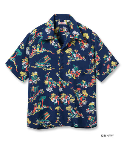 SS39620 / SUNSURF RAYON HAWAIIAN SHIRT “ISLAND TRIP”