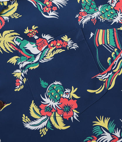 SS39620 / SUNSURF RAYON HAWAIIAN SHIRT “ISLAND TRIP”