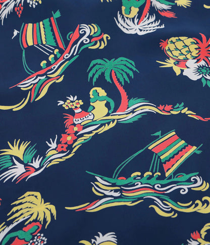 SS39620 / SUNSURF RAYON HAWAIIAN SHIRT “ISLAND TRIP”