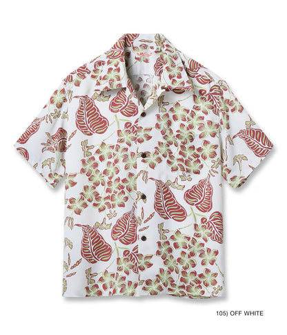 SS39621 / SUNSURF RAYON HAWAIIAN SHIRT “PLUMERIA BLOSSOMS”