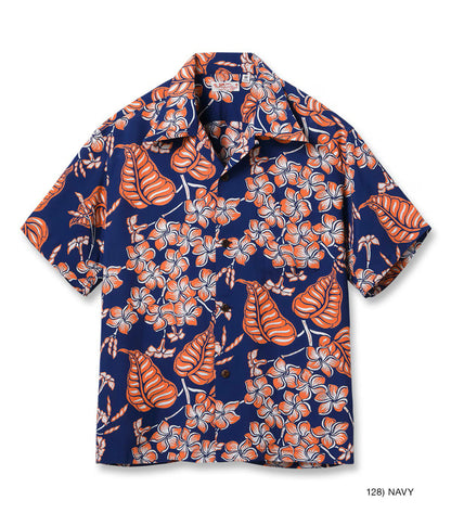 SS39621 / SUNSURF RAYON HAWAIIAN SHIRT “PLUMERIA BLOSSOMS”