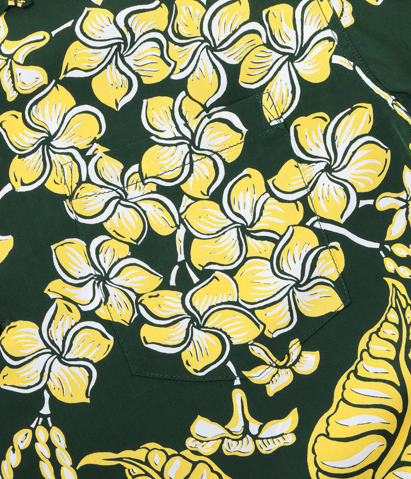 SS39621 / SUNSURF RAYON HAWAIIAN SHIRT “PLUMERIA BLOSSOMS”
