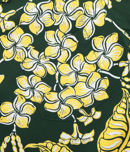 SS39621 / SUNSURF RAYON HAWAIIAN SHIRT “PLUMERIA BLOSSOMS”