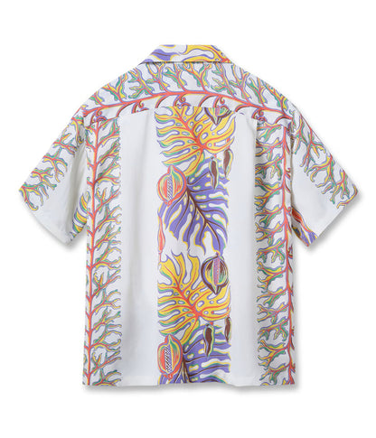 SS39622 / SUNSURF RAYON HAWAIIAN SHIRT “MONSTERA BORDER”