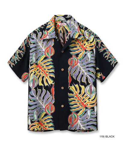 SS39622 / SUNSURF RAYON HAWAIIAN SHIRT “MONSTERA BORDER”