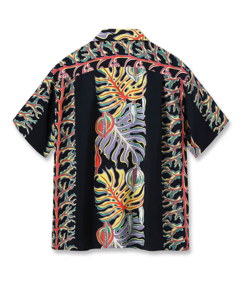 SS39622 / SUNSURF RAYON HAWAIIAN SHIRT “MONSTERA BORDER”