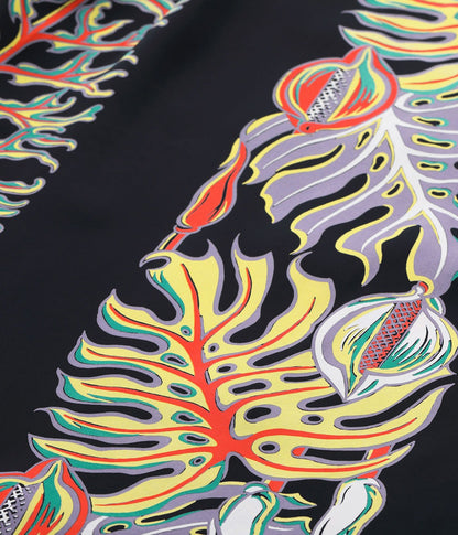 SS39622 / SUNSURF RAYON HAWAIIAN SHIRT “MONSTERA BORDER”