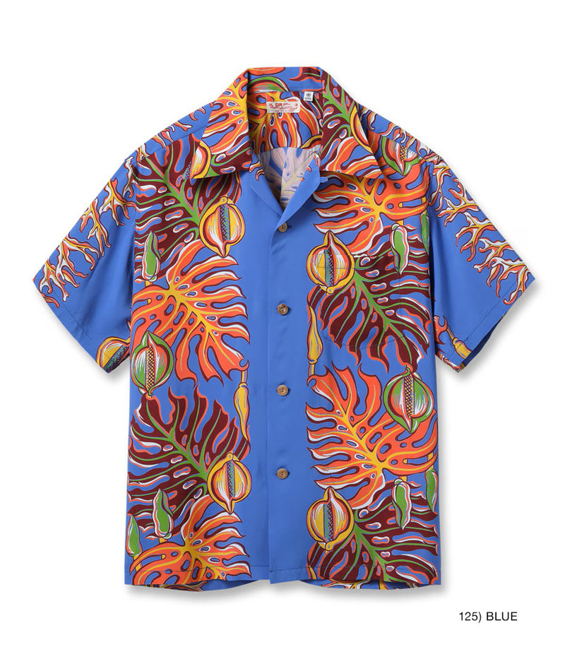 SS39622 / SUNSURF RAYON HAWAIIAN SHIRT “MONSTERA BORDER”