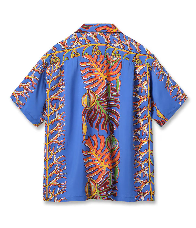SS39622 / SUNSURF RAYON HAWAIIAN SHIRT “MONSTERA BORDER”