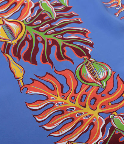 SS39622 / SUNSURF RAYON HAWAIIAN SHIRT “MONSTERA BORDER”