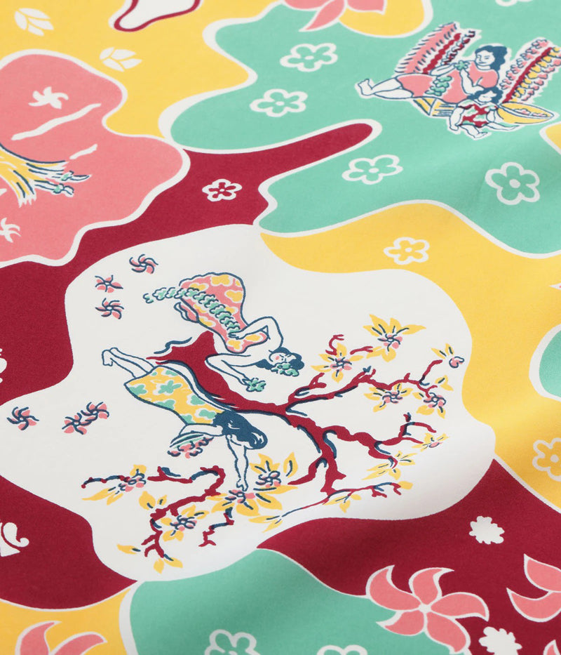 SS39624 / SUNSURF RAYON HAWAIIAN SHIRT “PARADISE HULA”