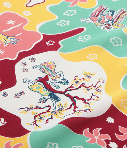 SS39624 / SUNSURF RAYON HAWAIIAN SHIRT “PARADISE HULA”