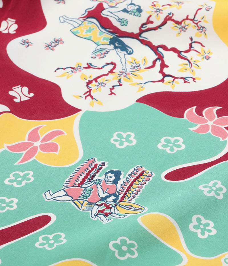 SS39624 / SUNSURF RAYON HAWAIIAN SHIRT “PARADISE HULA”