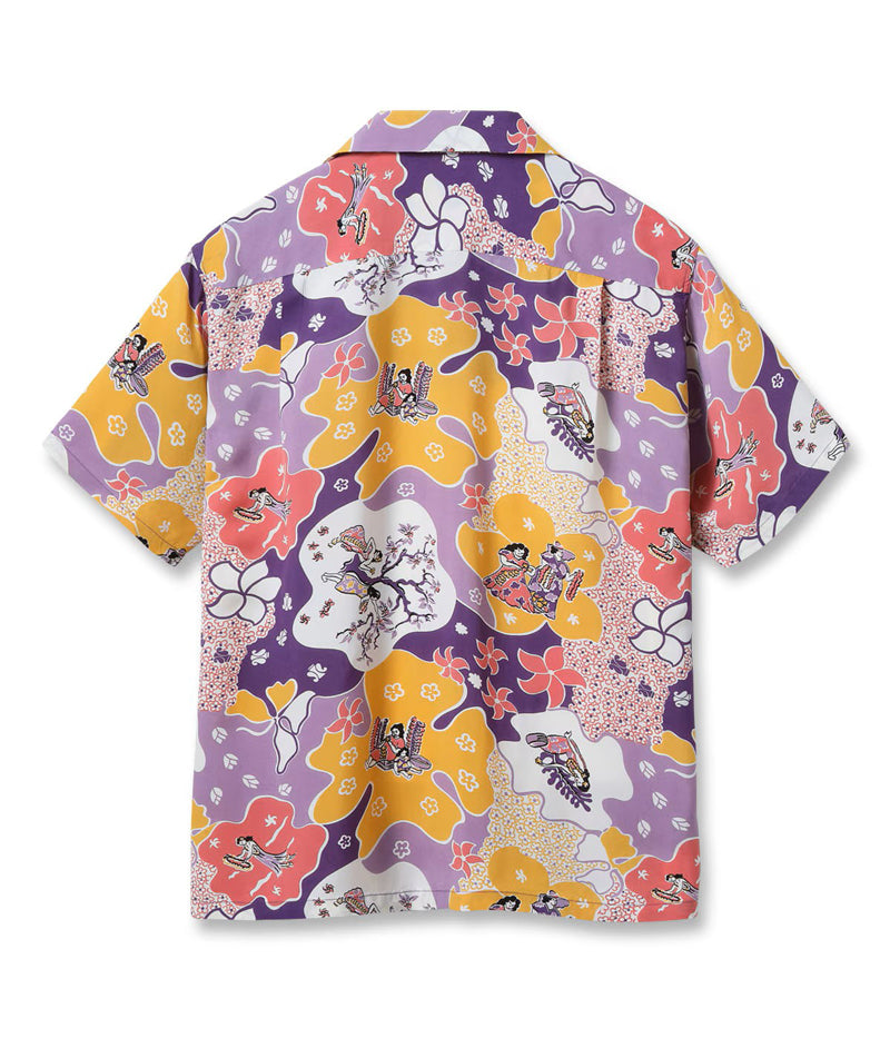 SS39624 / SUNSURF RAYON HAWAIIAN SHIRT “PARADISE HULA”