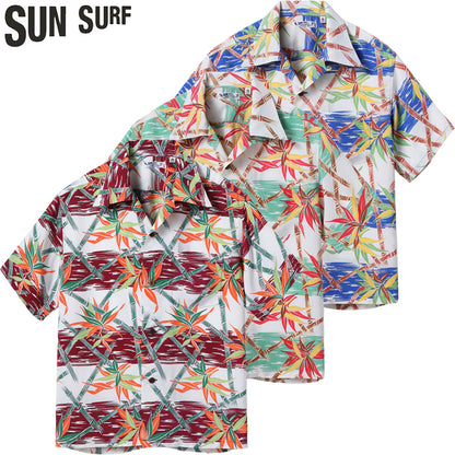SS39625 / SUNSURF RAYON HAWAIIAN SHIRT “BAMBOO GRASSLANDS”