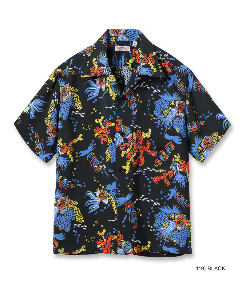 SS39626 / SUNSURF RAYON HAWAIIAN SHIRT “TROPICAL FISH” – Klaxon