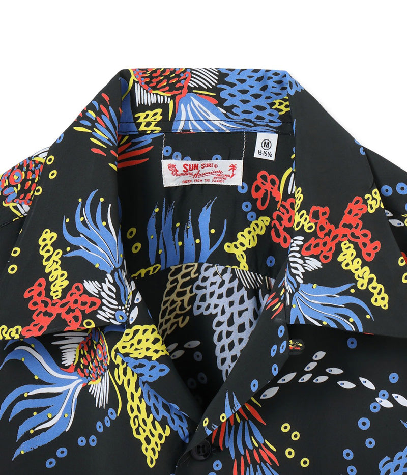 SS39626 / SUNSURF RAYON HAWAIIAN SHIRT “TROPICAL FISH” – Klaxon