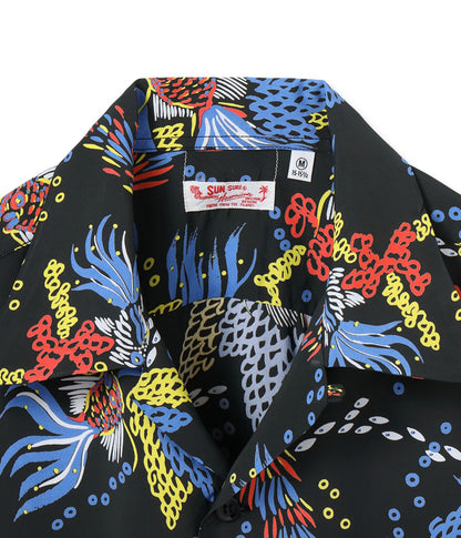 SS39626 / SUNSURF RAYON HAWAIIAN SHIRT “TROPICAL FISH”