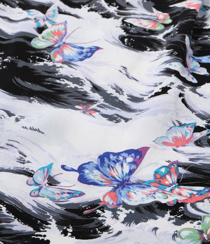 SS39627 / SUNSURF RAYON HAWAIIAN SHIRT “BUTTERFLY SPLASH”